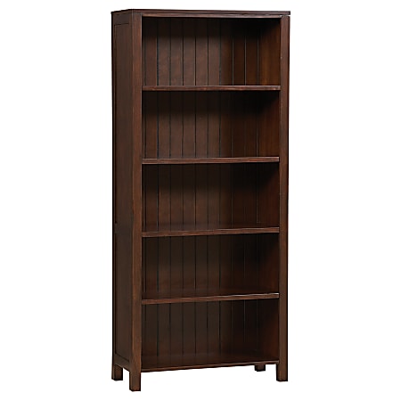Style@Work By Thomasville® Trek Bookcase, 5 Shelves, 68"H x 30"W x 13"D, Warm Mahogany