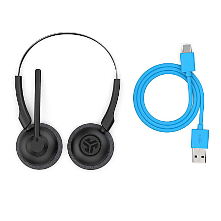 JLab Audio Go Work Pop Wireless Headset Black Office Depot
