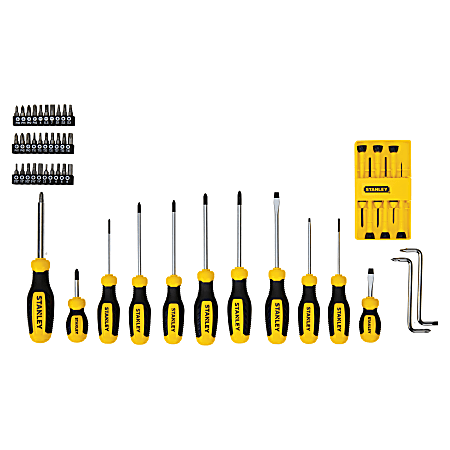Stanley 50-Piece Screwdriver Set, Black/Yellow