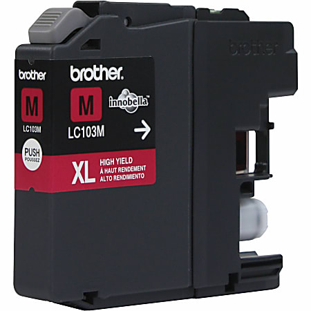 Brother LC103 Magenta High Yield Ink Cartridge LC103M - Office Depot
