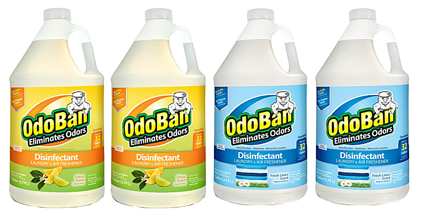 OdoBan Odor Eliminator Disinfectant Concentrate, 128 Oz, Case
