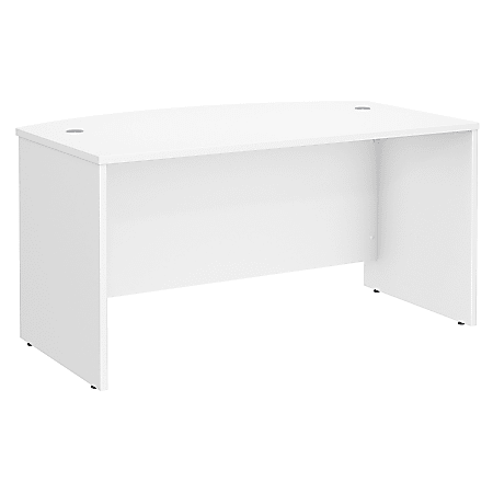 Bush Business Furniture Studio C Bow Front Desk, 60"W x 36"D , White, Standard Delivery