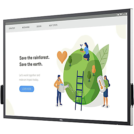 Dell Interactive C5522QT 55" Class LCD Touchscreen Monitor - 16:9 - 55" Viewable - 3840 x 2160 - 4K - In-plane Switching (IPS) Technology - 1.07 Billion Colors - 3 Year
