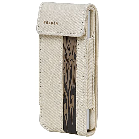 Belkin Canvas Flip Case for iPod nano 2G - Canvas - Brown, Taupe