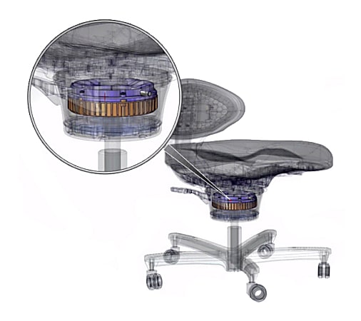 Office chair pelvic support outlet