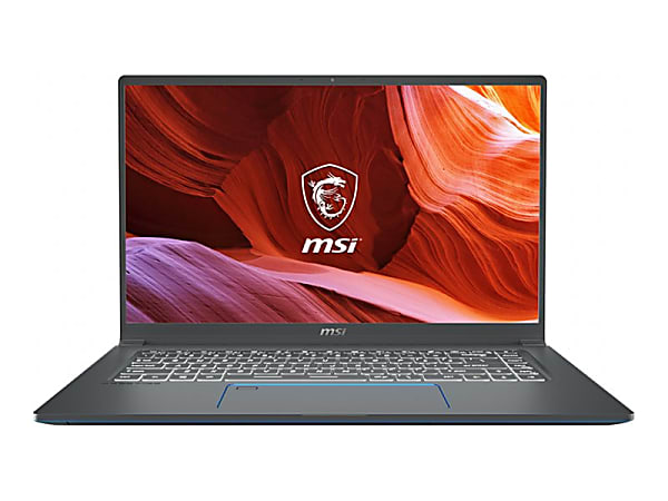 MSI Prestige 15 A10SC-439 15.6" Notebook - 4K UHD - 3840 x 2160 - Intel Core i7 (10th Gen) i7-10710U 1.10 GHz - 32 GB RAM - 1 TB SSD - Gray with Blue Diamond Cut - Intel SoC - Windows 10 Pro - NVIDIA GeForce GTX 1650 Max-Q with 4 GB
