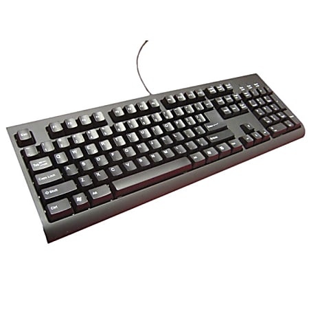 Solidtek Mechanical Full Size Black USB Keyboard KB-6600BU