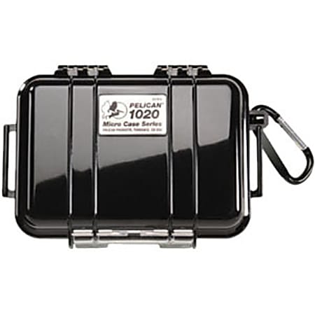 Pelican Micro Case 1020 Carrying Case Multipurpose - Black - Dent Resistant, Scratch Resistant, Corrosion Resistant, Crush Proof, Dust Proof