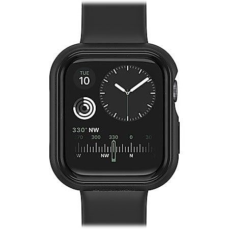 OtterBox Apple Watch 6SE54 44MM EXO Edge Case For Apple Apple Watch Black Smooth Crack Resistant Scrape Resistant Bump Resistant Thermoplastic Elastomer TPE Polycarbonate Retail Office Depot