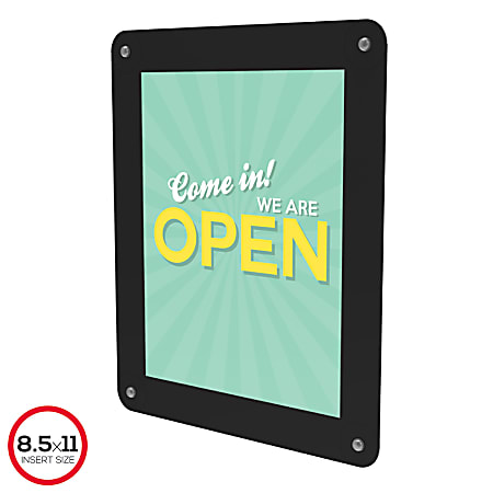 deflecto Double sided Window Display Sign Come in were open ...