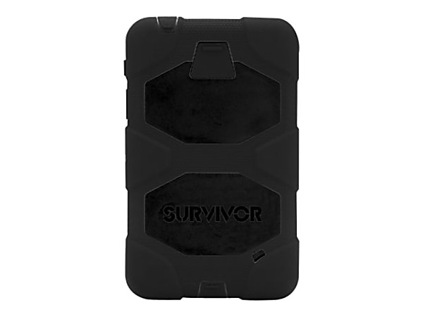Griffin Survivor All-Terrain - Protective case for tablet - silicone, polycarbonate, PET - black - 10.1" - for Samsung Galaxy Tab A (2016) (10.1 in)