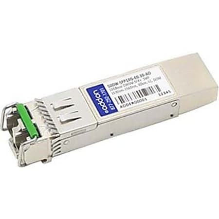 AddOn Cisco Compatible TAA Compliant 10GBase-DWDM 50GHz SFP+ Transceiver (SMF, 1560.20nm, 80km, LC, DOM)