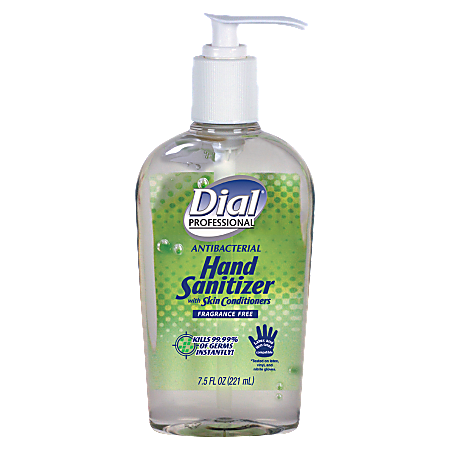 Dial Hand Sanitizer, 7.5 Oz, Clear