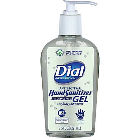 Dial Hand Sanitizer 7.5 Oz Clear Office Depot