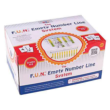 Learning Advantage F.U.N.™ Empty Number Line System, 6" x 80", Assorted Colors