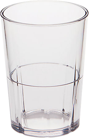 Cambro Lido Styrene Tumblers, 6 Oz, Clear, Pack