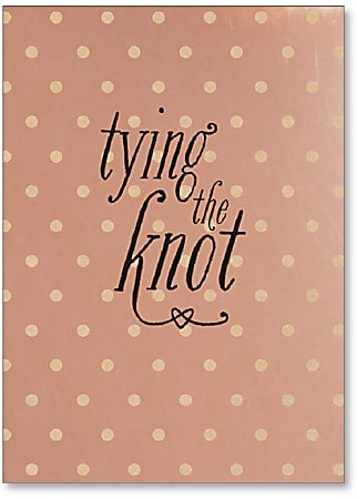 Viabella Wedding Greeting Card With Envelope, Tying The Knot, 5" x 7"