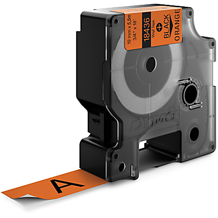 DYMO® Colored Industrial Rhino Vinyl Labels, 3/4