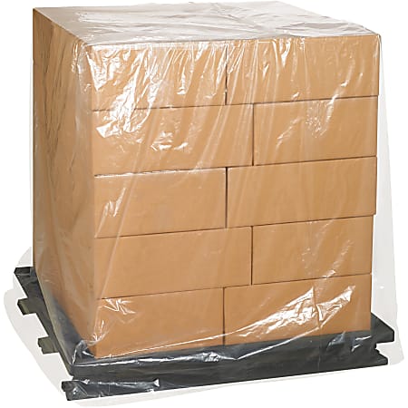Office Depot® Brand 3-Mil Pallet Covers, 68" x 65" x 87", Clear, Case Of 50