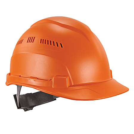Ergodyne Skullerz 8966 Lightweight Cap-Style Vented Hard Hat, Orange