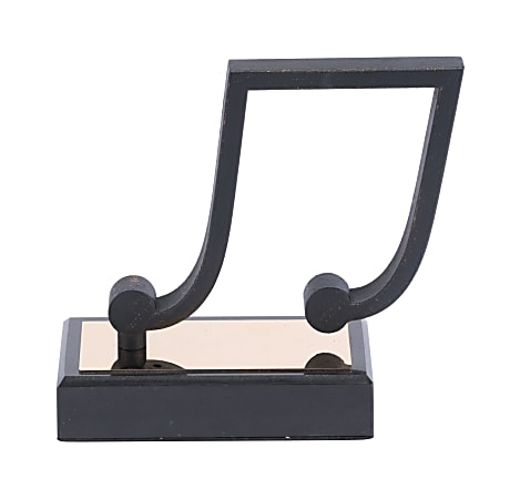 Zuo Modern Beam Notes Figurine, 7 1/8"H x 5 15/16"W x 3 1/8"D, Black