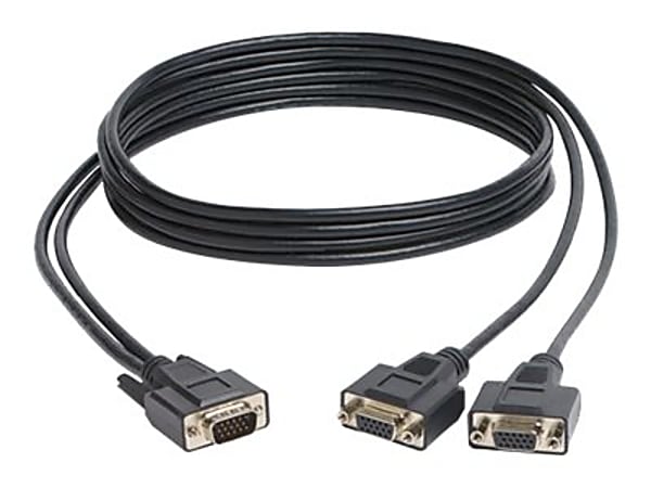 Tripp Lite High-Resolution VGA Monitor Y Splitter Cable,