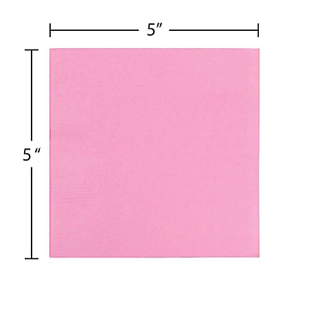 グランドセール 漫画 JAM Pastel Pink Baby 5 x 5 Napkins Beverage Small PAPER 使い捨て食器