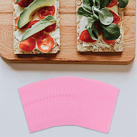 最も優遇 5 x 5 Napkins Beverage Small PAPER JAM Baby Pastel Pink 使い捨て食器