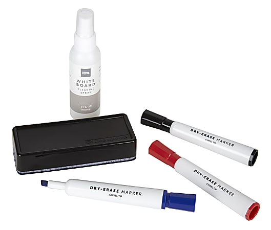 6 Pc Dry Erase Whiteboard Markers Assorted Colors Eraser Office School Low  Odor, 1 - Harris Teeter