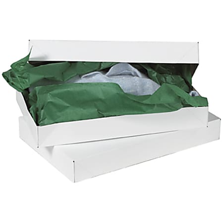 Partners Brand White Apparel Boxes 11 1/2" x 8 1/2" x 1 5/8", Case of 100