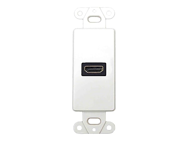 DataComm Decor Wall Plate Insert - Mounting plate - HDMI - white - 1-gang