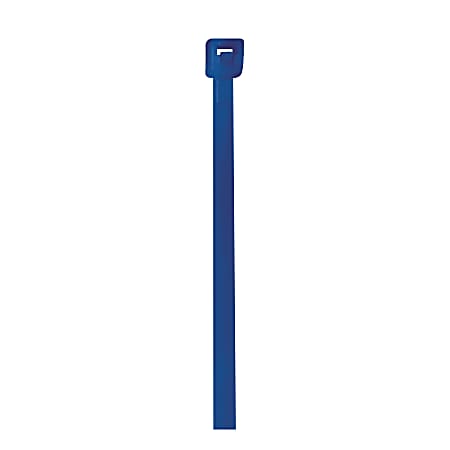 Partners Brand Colored Cable Ties, 18 Lb, 4", Blue, Case Of 1,000 Ties