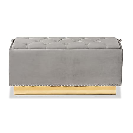 Baxton Studio Powell Storage Ottoman Office Depot