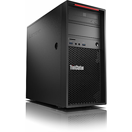 Lenovo ThinkStation P310 30AT000DUS Workstation - 1 x Intel Core i3 Dual-core 2 Core i3-6100 6th Gen 3.70 GHz - 4 GB DDR4 SDRAM RAM - 1 TB HDD - Tower - Raven Black - Windows 7 Professional 64-bitIntel HD Graphics 530 - Serial ATA/600 Controller