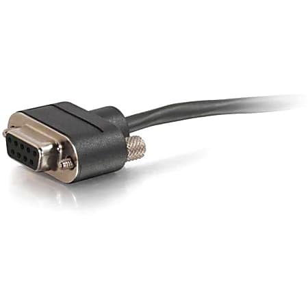 C2G 15ft CMP-Rated Low Profile DB9 Null Modem Cable M-F