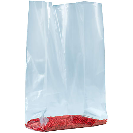 Office Depot® Brand 1.5-Mil Gusseted Poly Bags, 4"H x 2"W x 12"D, Case Of 1,000