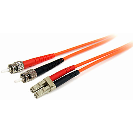 StarTech.com 7m Fiber Optic Cable - Multimode Duplex 62.5/125 LSZH Fiber Jumper Cord - LC/ST - Connect fiber network devices for high-speed transfers with LSZH rated cable - 7m LC/ST Fiber Optic Cable - 7 m LC to ST Fiber Patch Cable