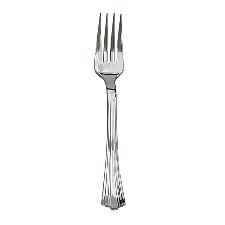 Reflections™ Plastic Forks, Silver, Pack Of 600