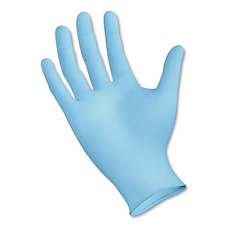 Boardwalk Disposable Examination Nitrile Gloves, Large, Blue, 5mil, Box Of 100 Gloves