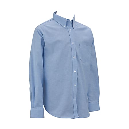 Royal Park Ladies Uniform, Long-Sleeve Oxford Polo Shirt, XX-Large, Blue
