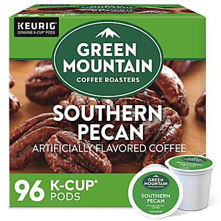 Green Mountain Coffee Roasters Southern Pecan Keurig Single-Serve K-Cup Pods, Light Roast, 24 Pods Per Pack, Case Of 4 Packs