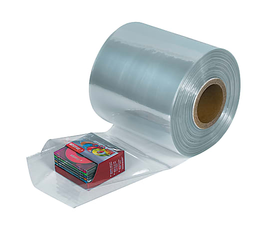 B O X Packaging PVC Shrink Tubing, 10" x 100 Gauge x 1500'