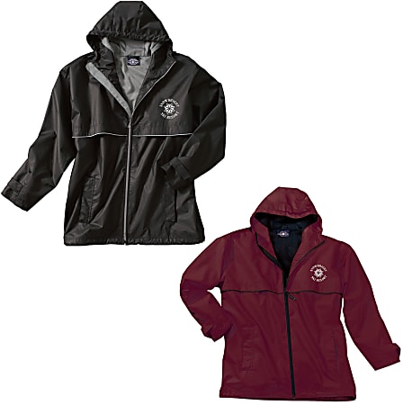 Custom embroidered rain jackets 2025