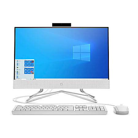 HP 22-dd0016 All-in-One Desktop PC, 21.5" Screen, AMD Athlon™ Silver, 4GB Memory, 1TB Hard Drive, Windows® 10