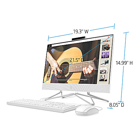 HP 22 dd0016 All in One Desktop PC 21.5 Screen AMD Athlon Silver
