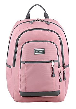 Fuel Rider Sport Bungee Backpack With 15.5” Laptop Compartment, Pink