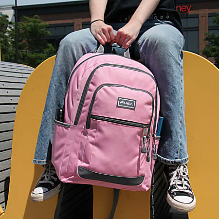 Pink and black backpack clearance