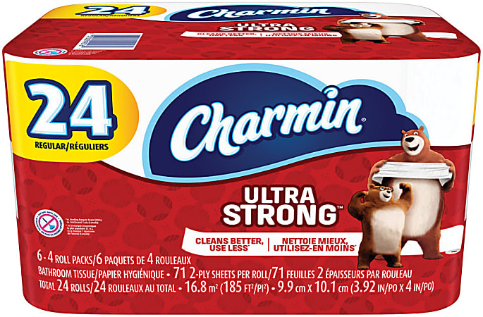 Charmin® Ultra Strong® 2-Ply Toilet Paper, 71 Sheets Per Roll, Pack Of 24 Rolls