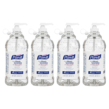 Gojo® Instant Hand Sanitizer, 2 Liter Bottle, Case Of 4 (AbilityOne 6508-01-579-3825)