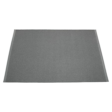 SKILCRAFT® Anti-Skid Indoor/Outdoor Floor Mat, 3' x 5', Slate Gray (AbilityOne 7510-01-392-5283)
